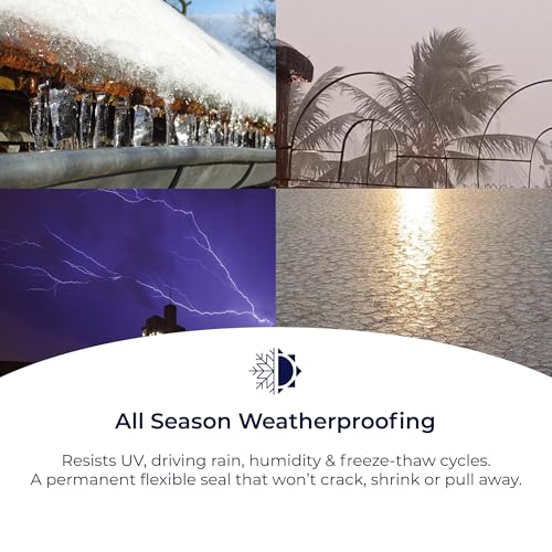 Bond It All Weather Silicone, Silicone Sealant, 10 oz, Gutter Gray - color: Gutter Gray