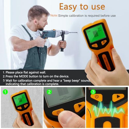 5 in 1 Stud Finder Wall Scanner with Smart Chip & HD LCD Display