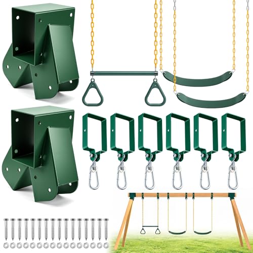 Dunzy Heavy Duty Swings Sets Bracket Kit for Playground Porch Yard, 660 lb