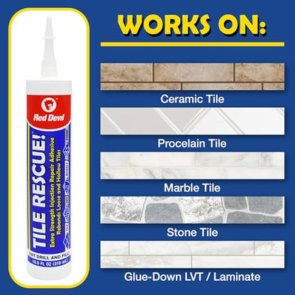 Injection Repair Adhesive - 2 Pack - 10.5 oz. Tubes - for Loose & Hollow Tile, Marble, Stone & Wood Floors. *for Best Results Use The Proven Power of a Caulk Gun* - style: 2 Tubes