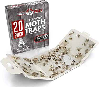Trap a Pest Pantry Moth Traps - Pheromone Lure Glue Traps - 20 Pack - size: 20 Pack