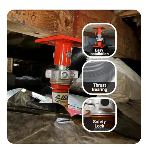 Ellis Light-Duty Lifting Shores, Adjustable Screw Jack Post, 10" to 14" - size: 10" - 14"