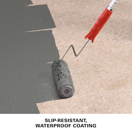 KILZ Over Armor Smooth Solid Coating Resurfacer, Gray Wolf, 1 Gallon - color: Gray Wolf, style: Smooth