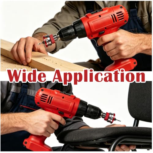 Countersink Drill Bit Set with Adjustable Depth, 4 Sizes for Wood
