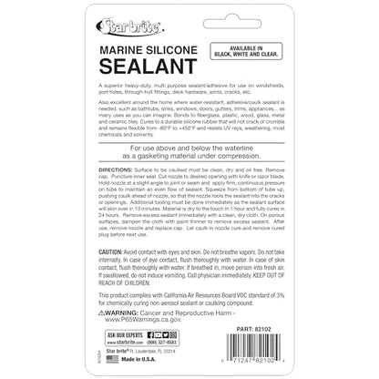 STAR BRITE Marine Silicone Sealant White - Waterproof - size: 2.8 fl oz