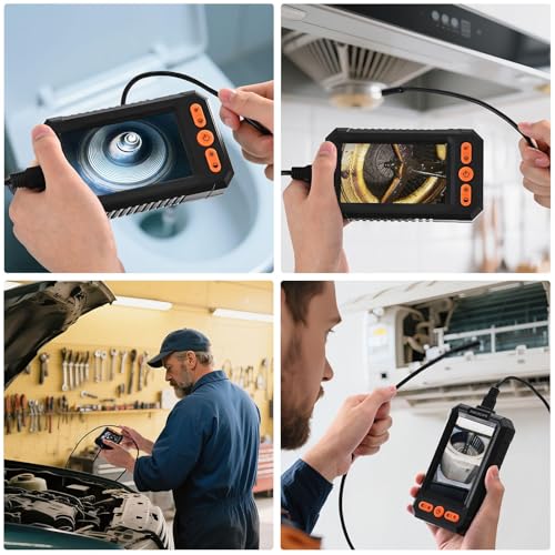 BlueSwan Endoscope Camera with Light 4.3" IPS 1080P Borescope