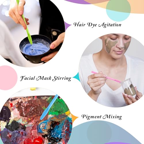 9PCS Colored Silicone Stir Sticks, Reusable Silicone Mixing Sticks