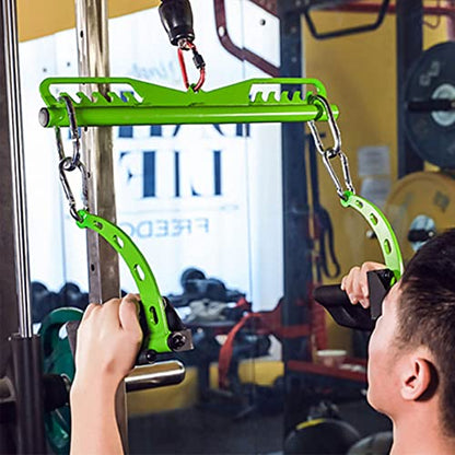 Adjustable Lat Pull down Bar, Cable Machine Attachments for Gym, Home Gym Fitness T-bar Row Pulldown Attachments, Lat Pull Down Machine Wide Grip Neutral Grip Handle - color: SP45678