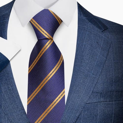 joy alice Tie For Men 6 PCS Necktie Woven Jacquard Neck Ties Set Neck Ties - color: Black Green Red Purple
