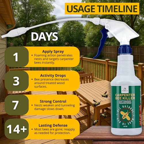 Donaldson Farms Carpenter Bee Spray for Sheds, Decks & Outdoor Wood, 16 oz - size: 16 0z - Carpenter Bee Spray