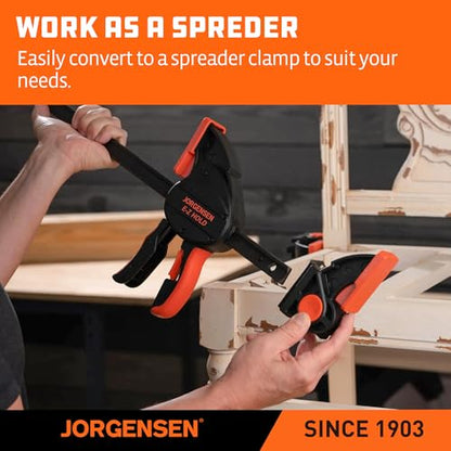 JORGENSEN E-Z Hold 2-Pack 50" 800LBS Heavy Duty Woodworking Bar Clamps - size: 50 inch