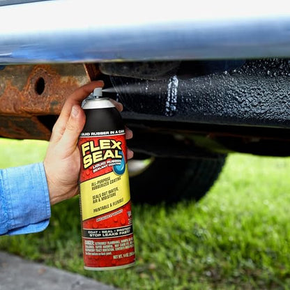 Flex Seal Spray Rubber Sealant Coating, Waterproof, White, 14 oz, 2-Pack - color: White, size: 14 oz (Pack of 2)