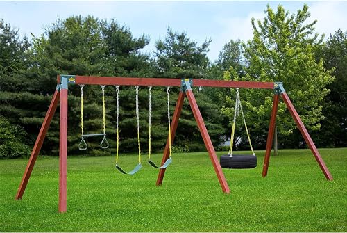 Eastern Jungle Gym Easy 1-2-3 90° A-Frame Swing Set Bracket, Green - style: 90° A-Frame Swing Set Bracket