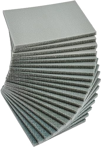 Tonmp 20 PCS 3 x 4 Inch 400 Grit Sanding Sponge Set, Ultra Fine Sanding Sponges Pads, Soft Foam Hand Sander Block Wet Dry Sandpaper for Model Drywall Metal Wood Furniture Polishing (400 Grit) - style: 400 Grit