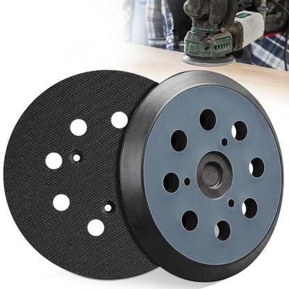 2Pcs 5 Inch 8 Hole Sander Pad 3 Screw Holes Sanding Pad - color: Blue