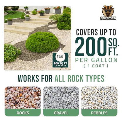 PetraMax Lockscape Ready to Use Rock Glue for Landscaping 4 Gallon USA-Made - size: 4 Gallon