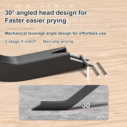 Heavy Duty Upholstery Staple Remover with Gloves, Chrome Vanadium Steel