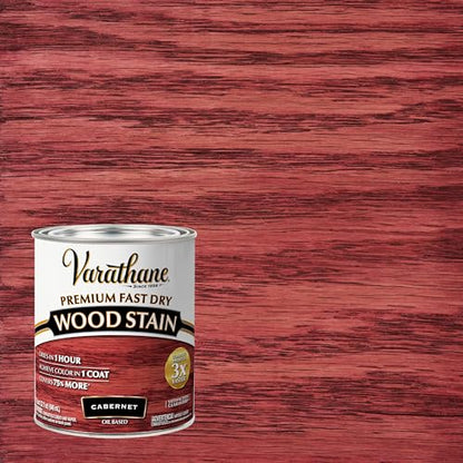 Varathane Premium Fast Dry Cabernet Wood Stain - color: Cabernet, size: 1 Quart (Pack of 1)