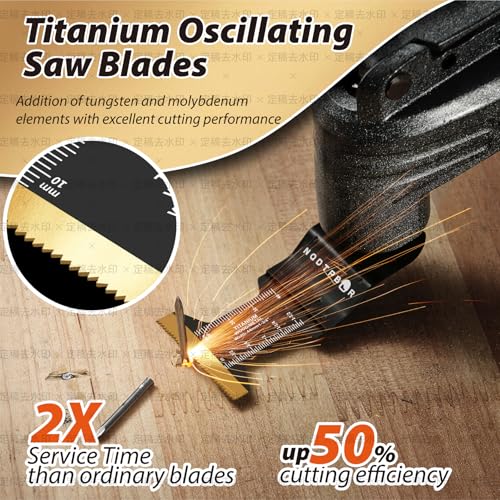 104 PCS Oscillating Saw Blades Professional Universal Wood Multitool Blades - size: 104PCS