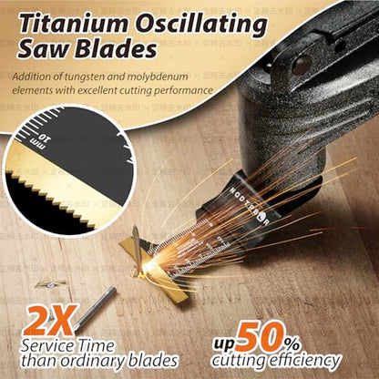 104 PCS Oscillating Saw Blades Professional Universal Wood Multitool Blades - size: 104PCS