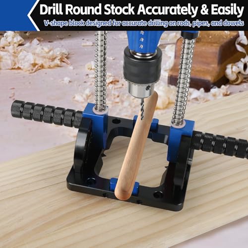 Upgraded Portable Drill Guide with 1/2" Chuck,0°to 90° Multi Angle Drill