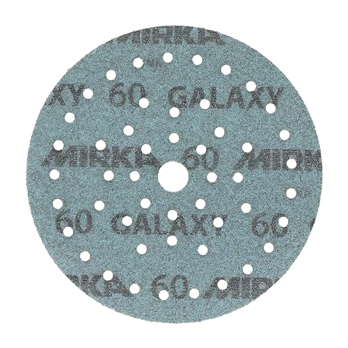 Mirka Galaxy Multifit 6'' Ceramic Sanding Discs 60 Grit Hook & Loop 50 Pack - size: Grit 60