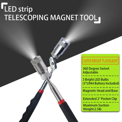 Magnetic Pick Up Tool 10 Pack, Telescopic Magnet Sticks - size: 10 Pack