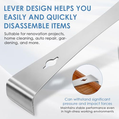 10-Inch Stainless Steel Pry Bar Scraper for Pulling, Lifting and Scraping