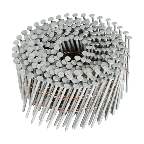 findmall 3600 Count Siding Nails 2-1/2" by .092" Hot-Dipped Galvanized - size: 2-1/2inch