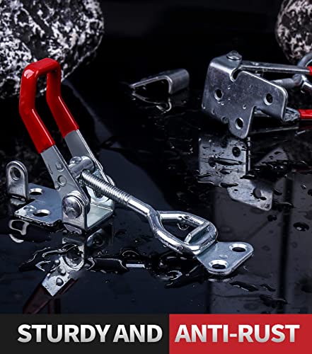 Vicuna R 8 Pack Heavy Duty Toggle Latch Clamp 4002, Adjustable Pull Latch - style: 4002-8PK