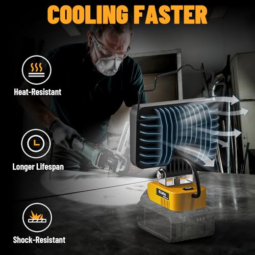 LED Work Light Compatible with DEWALT 20V Batteries, 130W 13000LM - color: 130W