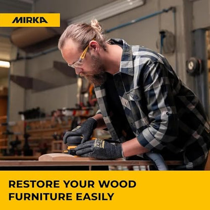 Mirka Ultimax Ligno 3x4 in 80 Grit Wood Sanding Sheets Hook & Loop 50 Pack - size: Grit 80