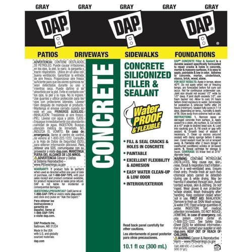 DAP 18096 10.1 oz, Gray Concrete & Mortar Filler & Sealant - size: 10.1 oz