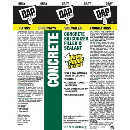 DAP 18096 10.1 oz, Gray Concrete & Mortar Filler & Sealant - size: 10.1 oz