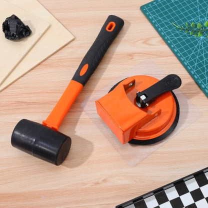 Baluue Floor Gap Fixer Tool With Rubber Mallet & 5 Reusable Pads