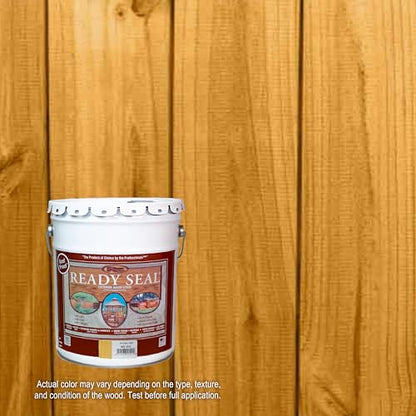 Ready Seal Exterior Wood Stain & Sealer, Golden Pine, 5 Gallon - color: Golden Pine, size: 5 Gallon