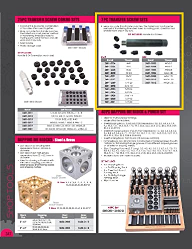 HHIP 3601-1006 7 Piece Transfer Screw Set, M6 X 1.0 (Pack of 1) - size: 7 Piece Set (M6 x 1.0)