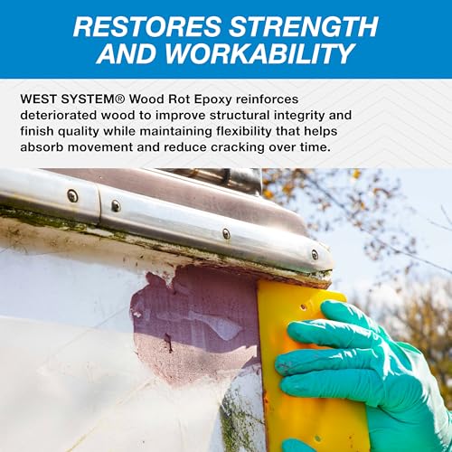 West System 690 Wood Rot Repair Kit, Large | Two-Part Epoxy System - size: Large Kit