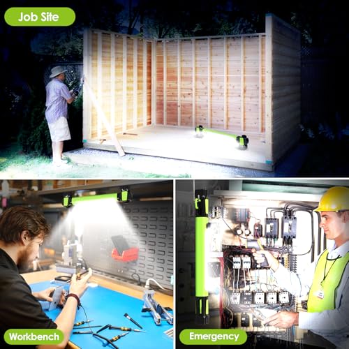 Work Light, 2500LM Bright Mechanic Under Hood Work Light Bar, Green, 1 Pc - color: Green