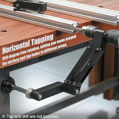 Desktop Tapping Arm Flexible Arm 90° Tap Guide Jig for Aluminum Extrusion
