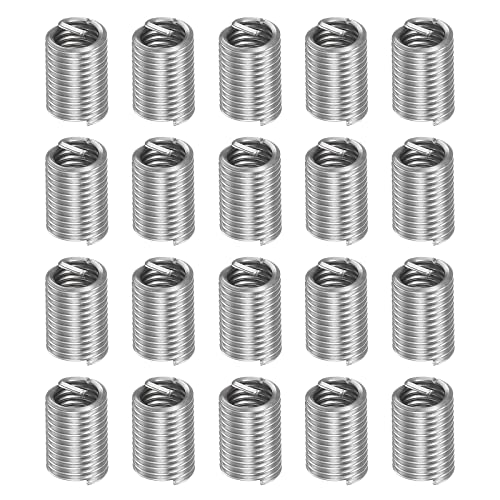 HARFINGTON 20pcs Wire Thread Inserts M3 x 0.5 3D 304 Stainless Steel Helical Coiled Wire Threaded Sleeve - size: M3 x 0.5