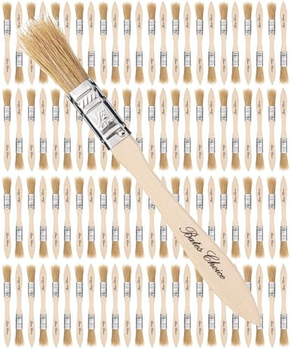 Bates- Chip Paint Brushes for Painting, 1/2 Inch, 96 Pack, Wood Handle, Natural Bristle Paint Brush - size: 0.5 Inch, 96 Pack