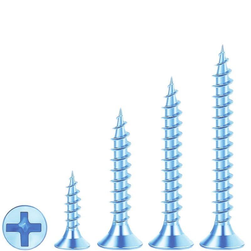 Wensilon # 4X1 (460PCS) Flat Head Galvanizing Wooden Screw # 3X25, Quick Metal self Tapping Flat Head - color: Galvanizing, size: #4x1"