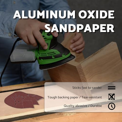 S&F STEAD & FAST Black and Decker Mouse Sander Pads 120 Grit 50 Pack - style: 120G-50P