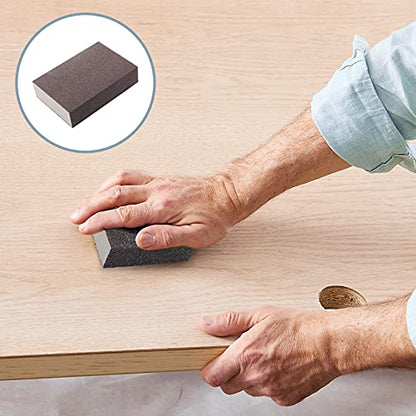 12Pcs 180 Grit Fine Sanding Block - size: 180 Grit(Fine)