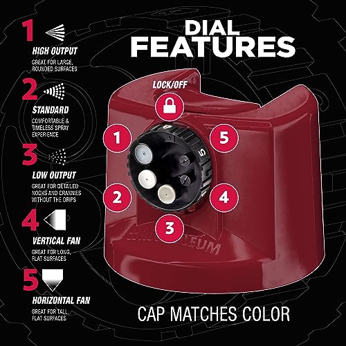 Rust-Oleum Stops Rust Custom 5-in-1 Spray Paint, Gloss Burgundy - color: Gloss Burgundy, size: 12 Ounce (Pack of 1)