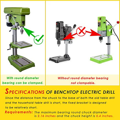 Square Hole Drill Bit Adapter, Mortising Attachment for Drill Press