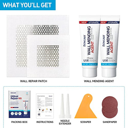 BONCART Spackle Wall Repair Kit, Drywall Repair Patch Kit with Tools - style: 2Pack & Wall Patch