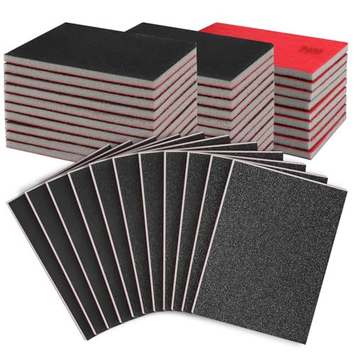 27 Pcs Sanding Sponge Block Pads, 400 Grit Fine Sandpaper Sand Paper - size: 400 Grits