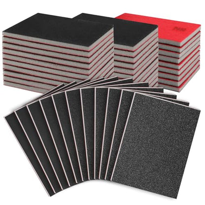 27 Pcs Sanding Sponge Block Pads, 400 Grit Fine Sandpaper Sand Paper - size: 400 Grits